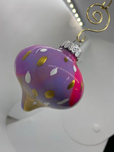 Load image into Gallery viewer, Small Hand Painted Glass Ornament - 9