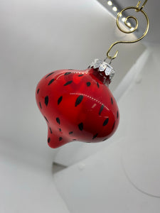 Small Hand Painted Glass Ornament - 6