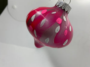 Small Hand Painted Glass Ornament - 13