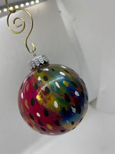 Load image into Gallery viewer, Small Hand Painted Glass Ornament - 1