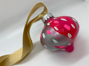 Small Hand Painted Glass Ornament - 13