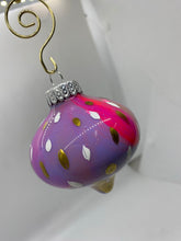 Load image into Gallery viewer, Small Hand Painted Glass Ornament - 9